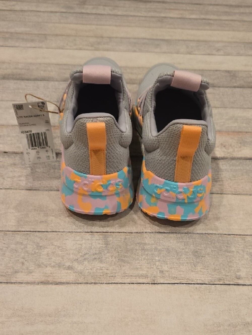 adidas Kids Lite Racer Adapt 5.0k Sneakers Size 7 New - Picture 3 of 6